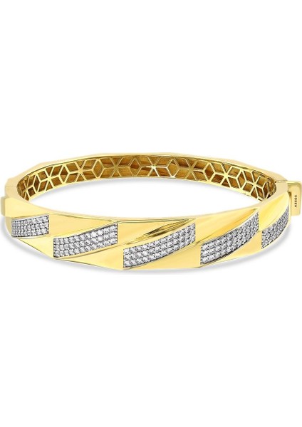 Altın Tasarım Kelepçe - 14K