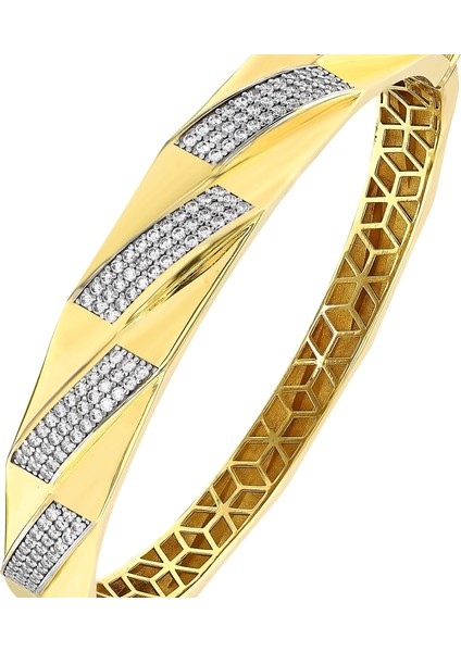 Altın Tasarım Kelepçe - 14K