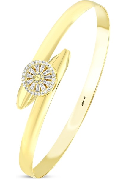 Altın Tasarım Kelepçe - 14K