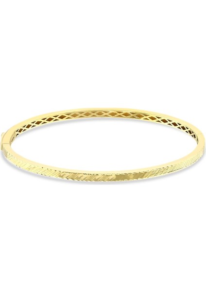 Altın Tasarım Kelepçe - 14K