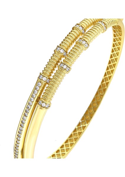 Altın Tasarım Kelepçe - 14K