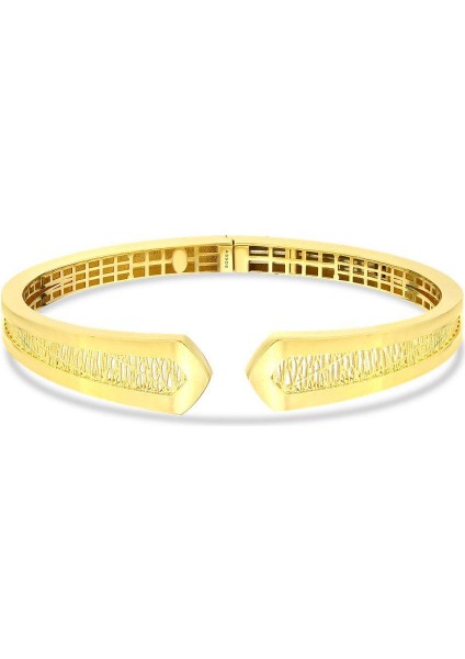 Altın Tasarım Kelepçe - 14K