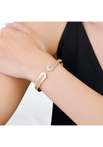 Altın Tasarım Kelepçe - 14K