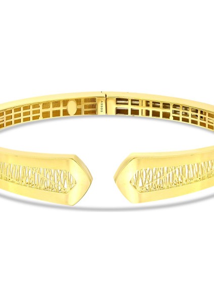 Altın Tasarım Kelepçe - 14K