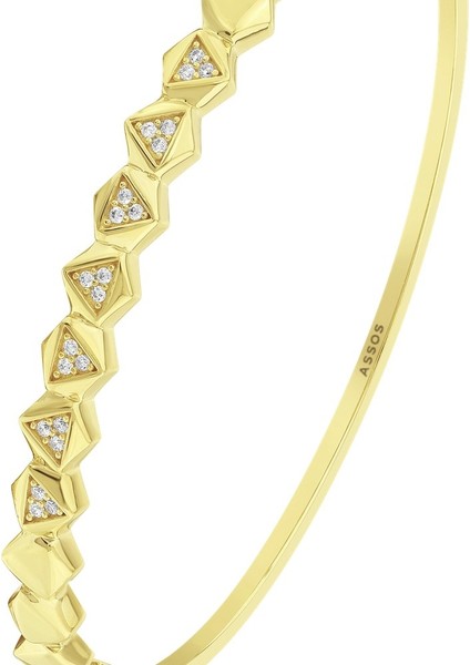 Tasarım Altın Kelepçe - 14K