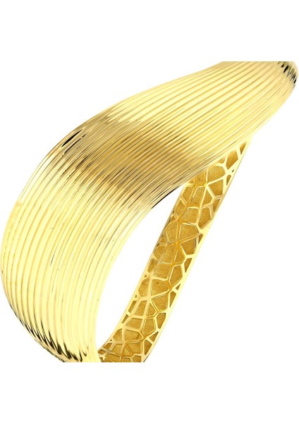 Altın Tasarım Kelepçe - 14K