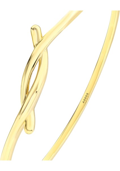 Altın Tasarım Kelepçe - 14K