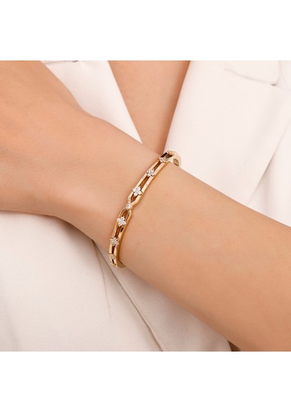 Tasarım Altın Kelepçe - 14K