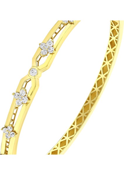 Tasarım Altın Kelepçe - 14K