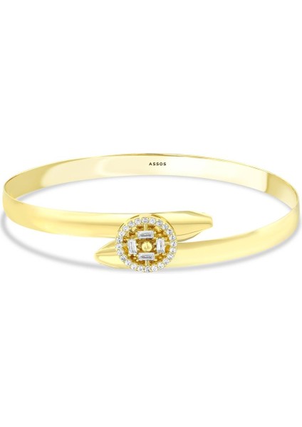 Altın Tasarım Kelepçe - 14K