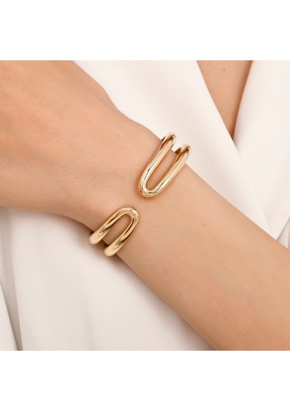 Tasarım Altın Kelepçe - 14K