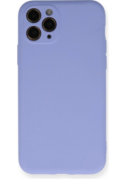 iPhone 11 Pro Kılıf Nano Içi Kadife Silikon- Lila indirimleri