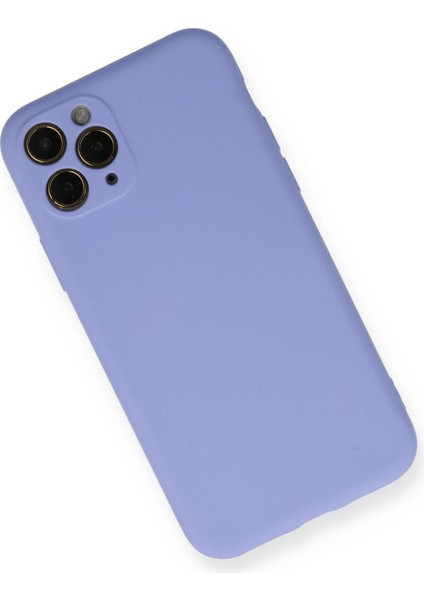 iPhone 11 Pro Kılıf Nano Içi Kadife Silikon- Lila