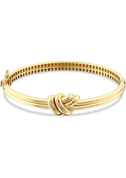 Düğüm Tasarım Altın Kelepçe - 14K