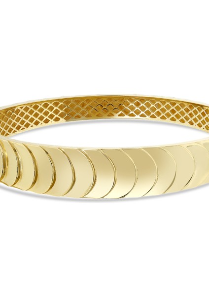 Altın Tasarım Kelepçe - 14K