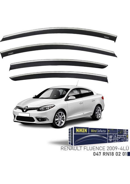 Techmrt Kromlu Cam Rüzgarliği Renault Fluence 2009 - 4lü
