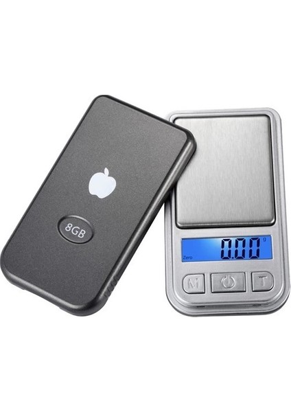 Diamond Dijital Göstergeli Mini Elma Hassas Cep Terazisi Mp-3 (200 Gr-0.01)