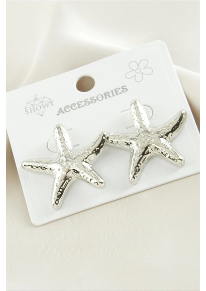 Deniz Yıldızı Metal Küpe