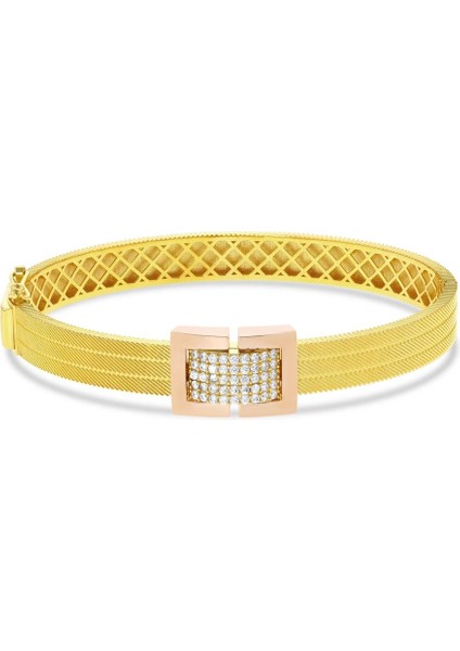 Tasarım Altın Kelepçe - 14K