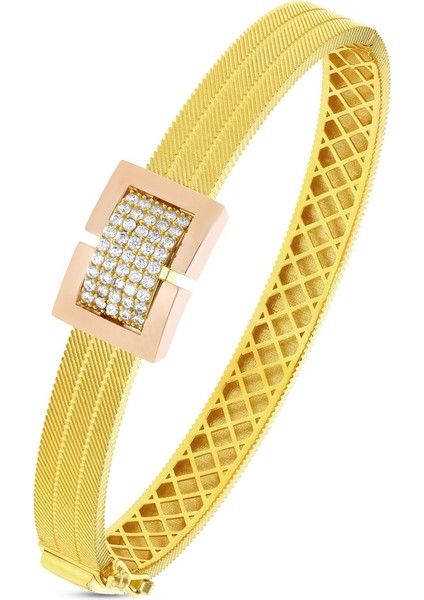 Tasarım Altın Kelepçe - 14K