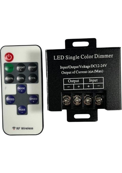 36 Amper Rf Kumandalı Tek Renk Dimmer