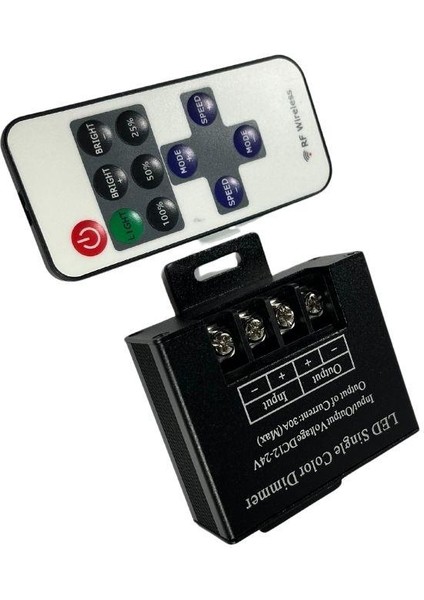 36 Amper Rf Kumandalı Tek Renk Dimmer