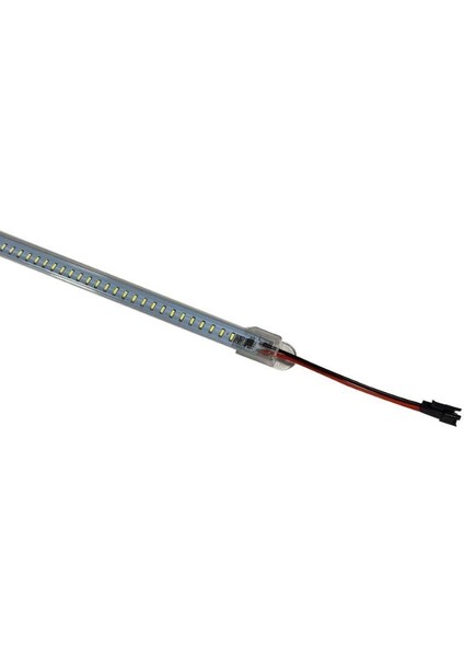 220 Volt 4014 Çubuk LED Gün Işığı 3000-3200K-ŞEFFAF Cam 50 cm Kasalı Dim Edilebilir Bar LED 220V