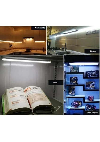 220 Volt 4014 Çubuk LED Gün Işığı 3000-3200K-ŞEFFAF Cam 50 cm Kasalı Dim Edilebilir Bar LED 220V