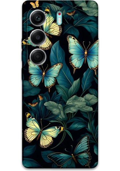Tecno Camon 40 Pro 5g Uyumlu Kelebek Desenli Telefon Kılıfı + Ekran Koruyucu - 5791