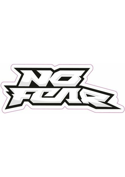 Nofear Motor Özel ve Oto Sticker Kabartmalı 14X5,5 cm A+Kalite
