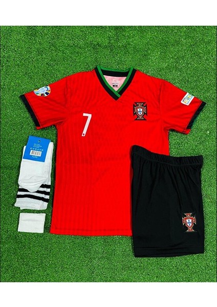 Portekiz 2024-25 Yeni Sezon Cristiano Ronaldo Iç Saha Çocuk Forması 4'lü Set fiyatları
