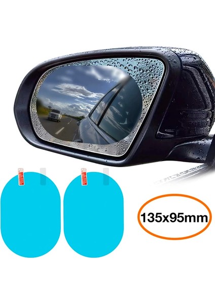 Baseus 135X95MM Araç Oto Yan Dikiz Ayna Yağmur Su Kaydırıcı Sis Önleyici Film - T172G783-Z97