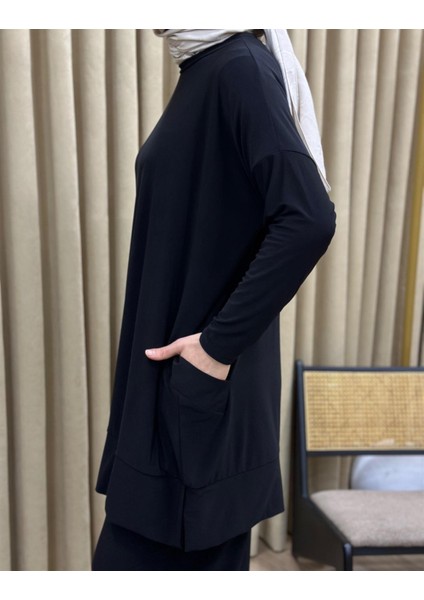 5015 Bisiklet Yaka Yanları Cepli Oversize Takım fiyatları