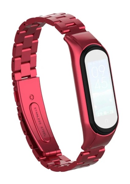 Xiaomi Mi Band 5 Stainless Steel 3 Bakla Çelik Kayış KORDON-(5775) - T957G500-Z65957 modelleri