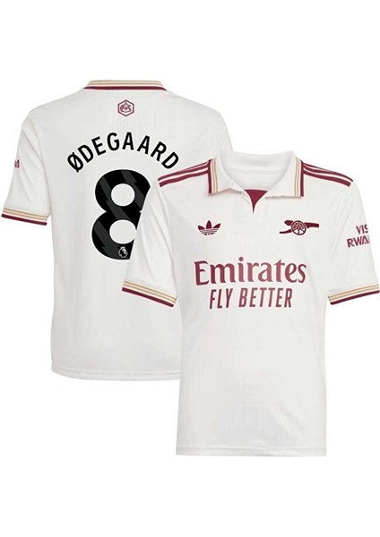 Arsenal 2025/26 Yeni Sezon Martin Ødegaard Deplasman Forması (Beyaz) modelleri