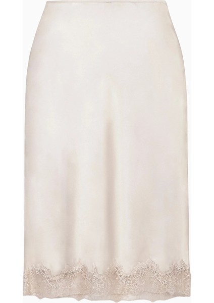 Satin Lace Detail Midi 90's Stil Flared Kadın Etek fiyatları