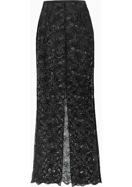 Lace Column Maxi Feminen Siluet Kadın Etek fiyatları