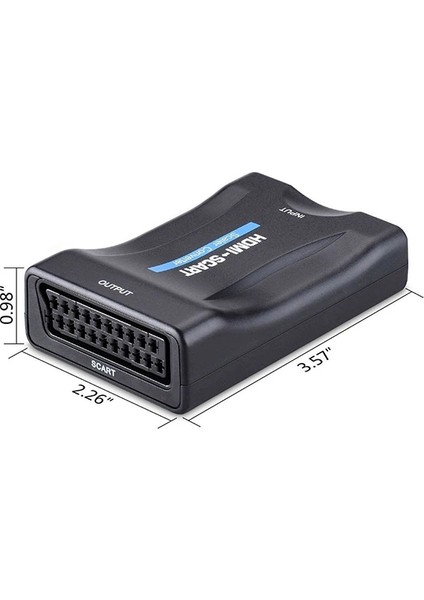 Ally 1080P Scart HDMI Dönüştürücü Ses Video ADAPTÖRÜ-SİYAH-(5775) - T007G835-Z66007 fırsatları