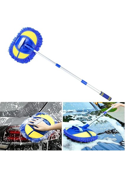 Ally Mikrofiber Dönebilen Püsküllü Araba Yıkama ve Temizleme FIRÇASI-(5775) - T515G795-Z105