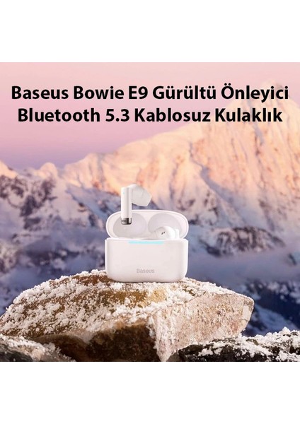 Baseus Bowie E9 Gürültü Önleyici Bluetooth 5.3 Kablosuz KULAKLIK-(5775) - T594G401-Z56594 modelleri