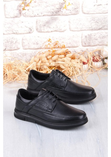 32445 Kale Rahat Sıcak Astar Kaymaz Taban Hakiki Deri Erkek Ayakkabı