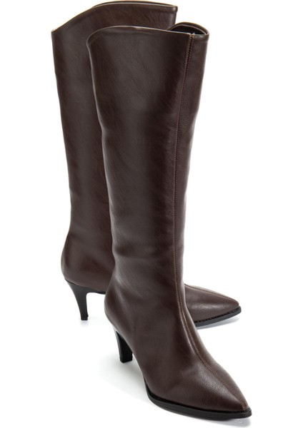 Suins Lucin Kadın Siyah Kahve Çizme 7 cm Topuk Boyu Çizme modelleri