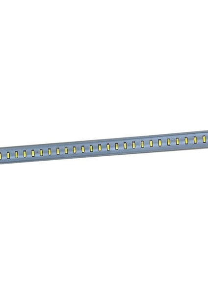 220 Volt 4014 Çubuk LED Beyaz 6000-6500K -Şeffaf Cam 50 cm Kasalı Dim Edilebilir Bar LED 220V