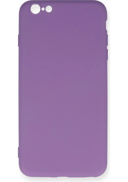 iPhone 6 Plus Kılıf Nano Içi Kadife Silikon - Mor indirimleri