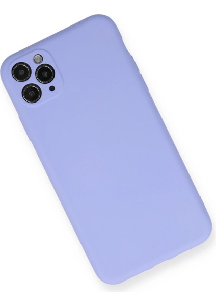 iPhone 11 Pro Max Kılıf Nano Içi Kadife Silikon - Lila