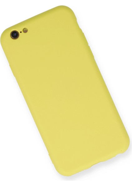 iPhone 6 Kılıf Nano Içi Kadife Silikon - Sarı indirimleri