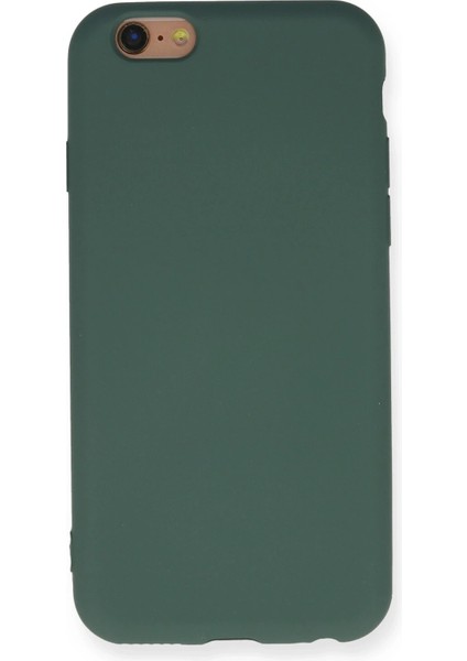 iPhone 6 Kılıf Nano Içi Kadife Silikon - Koyu Yeşil indirimleri