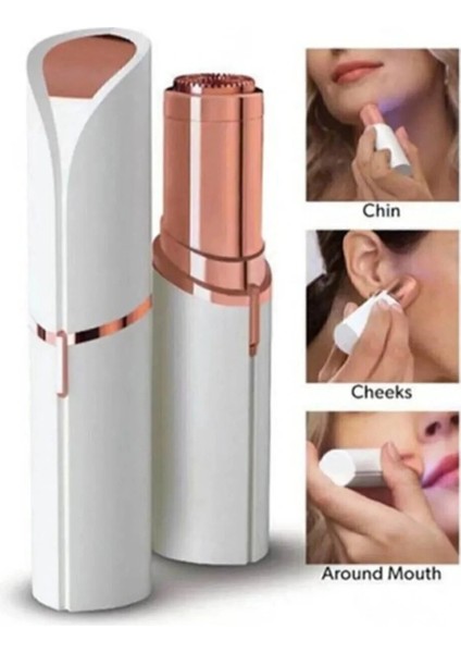 Ruj Şeklinde Yüz Tüy Temizleyici Tüy Alma Temizleme Brows Kaş Bıyık Tüy Epilasyon Aleti fırsatları