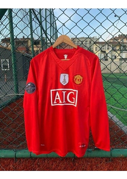 Manchester /united 2008 Moskova Şampiyonlar Ligi Finali Cristiano Ronaldo Nostalji Forması (Red) modelleri