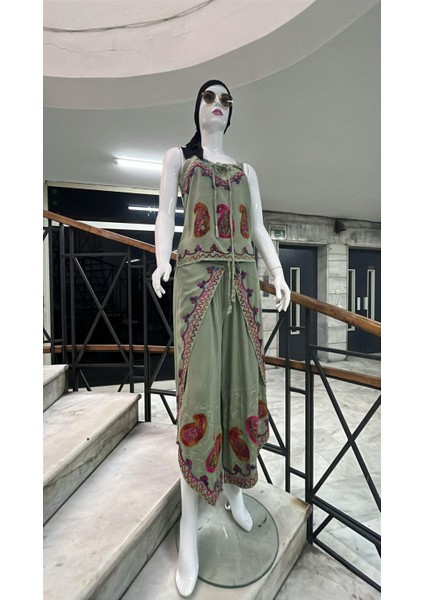 Otantik Nakış Işlemeli Harem Şalvar Pantolon Buluz Takım fiyatları